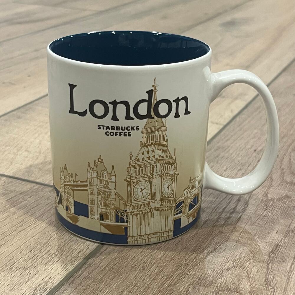 Starbucks Coffee Mug LONDON Global Icon Series 2013 Collector Cup 16 oz